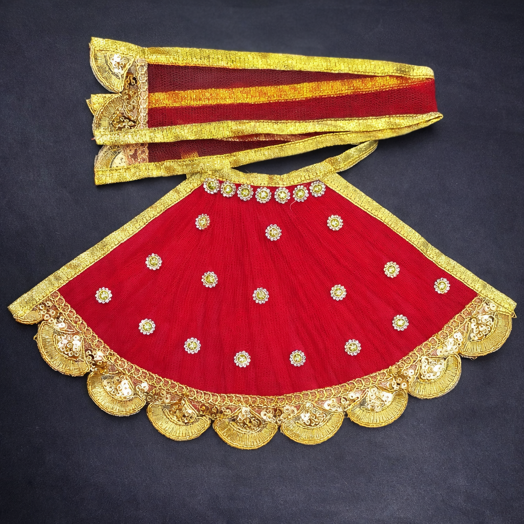 Premium Handmade Mata Rani Poshak With Heavy Embroidery Work Design