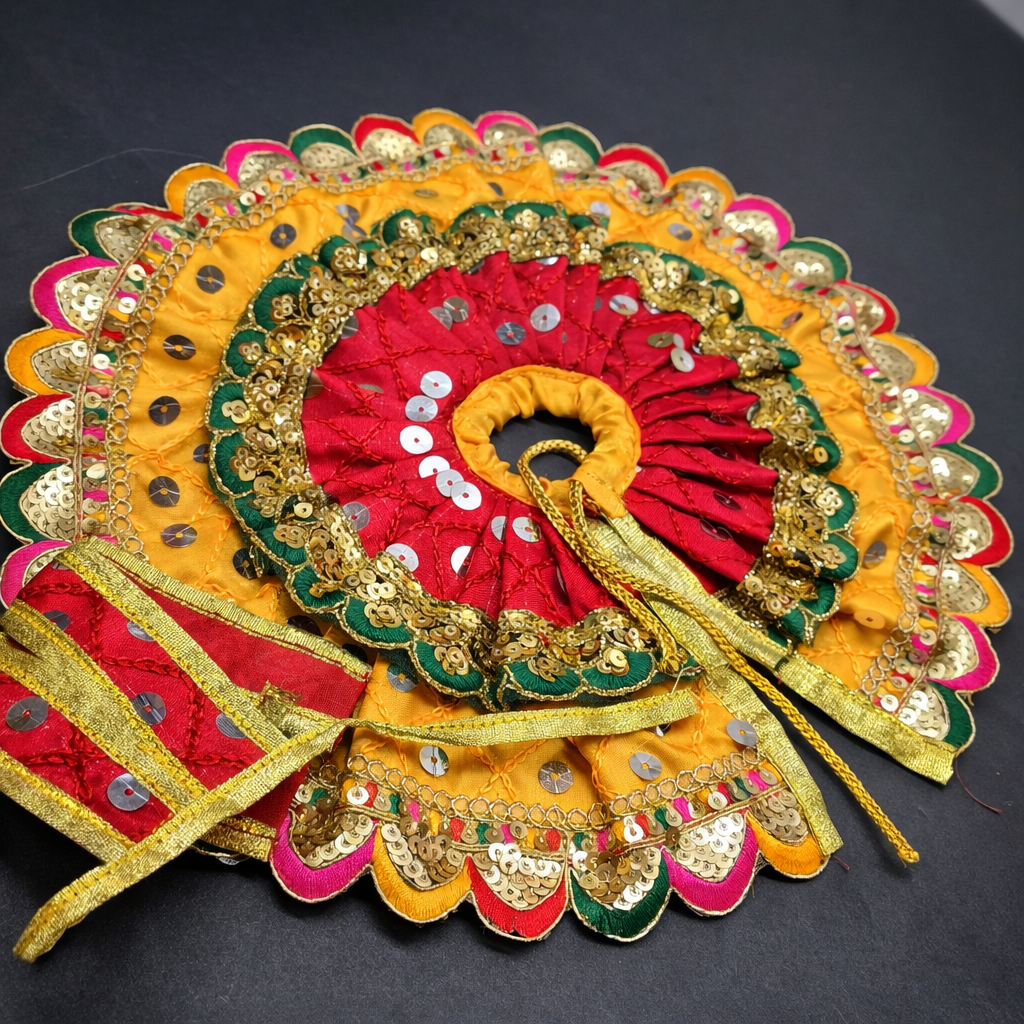 Premium Handmade Laddu Gopal Poshak With Rich Embroidery Detailing Work
