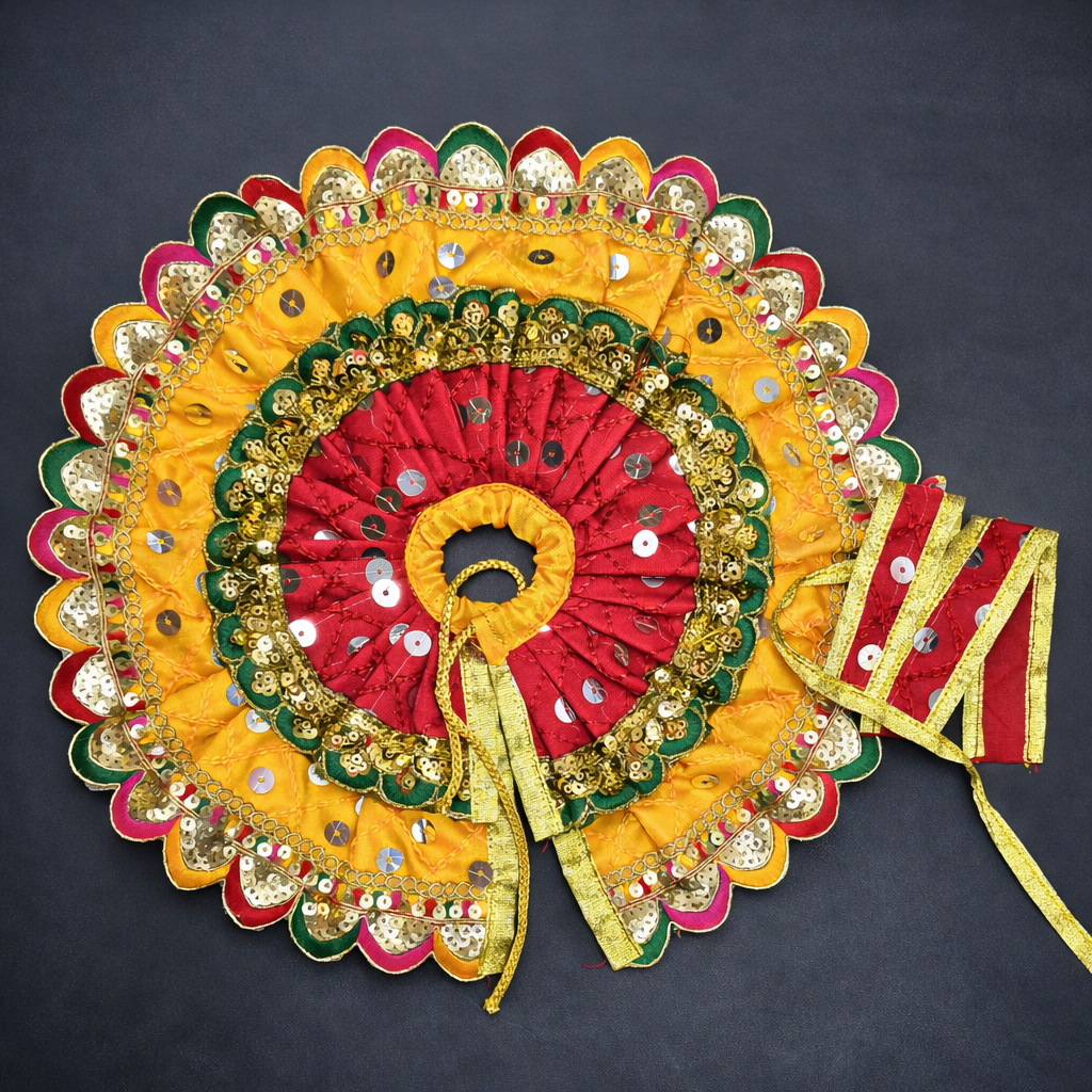 Premium Handmade Laddu Gopal Poshak With Rich Embroidery Detailing Work