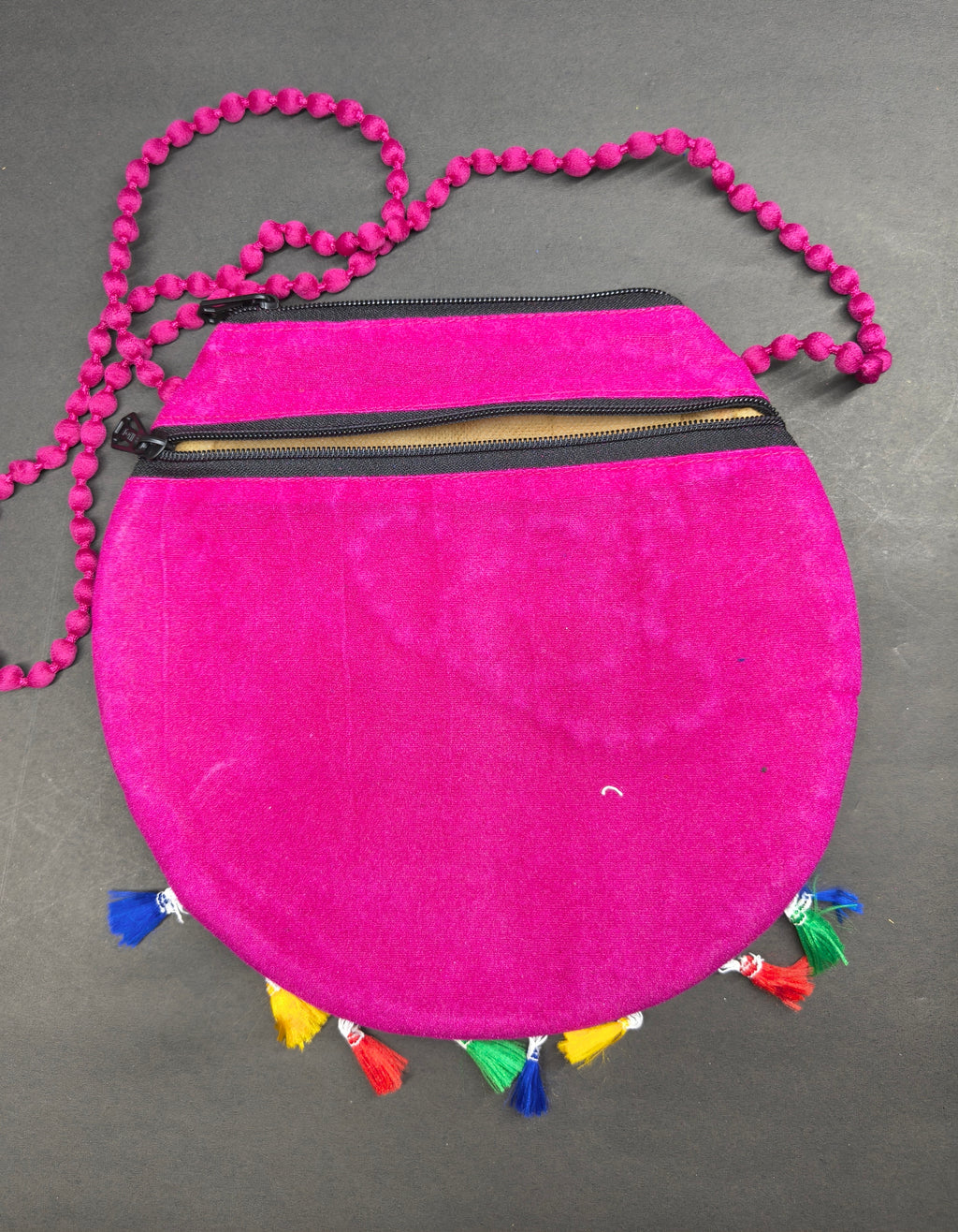 Shree Radhe Embroidered Pink Bag