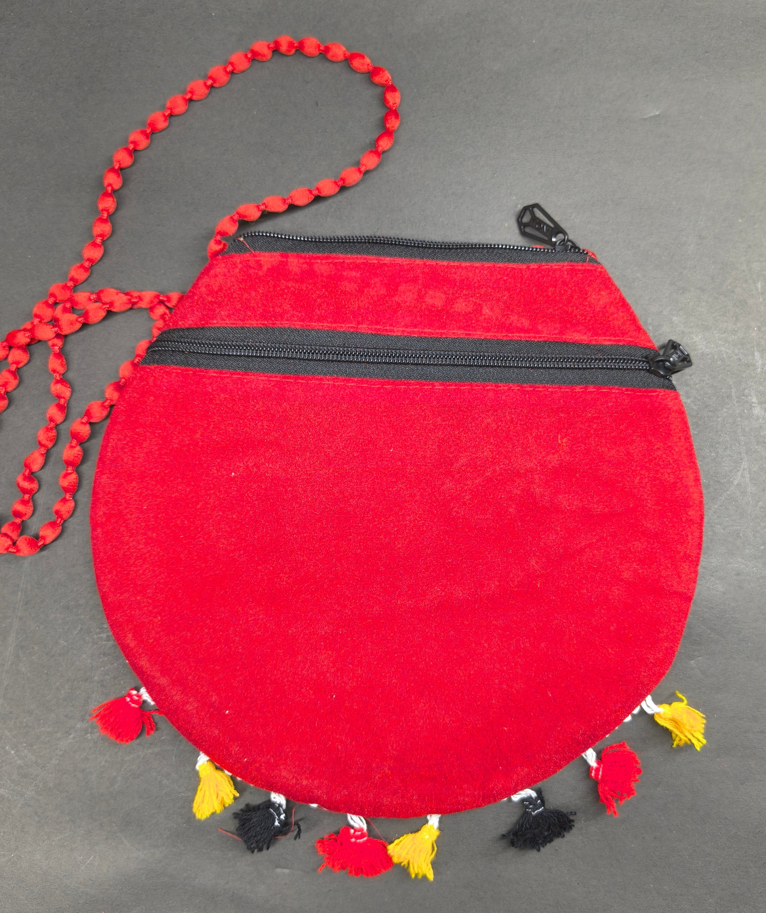 Radhe Embroidered Red Bag