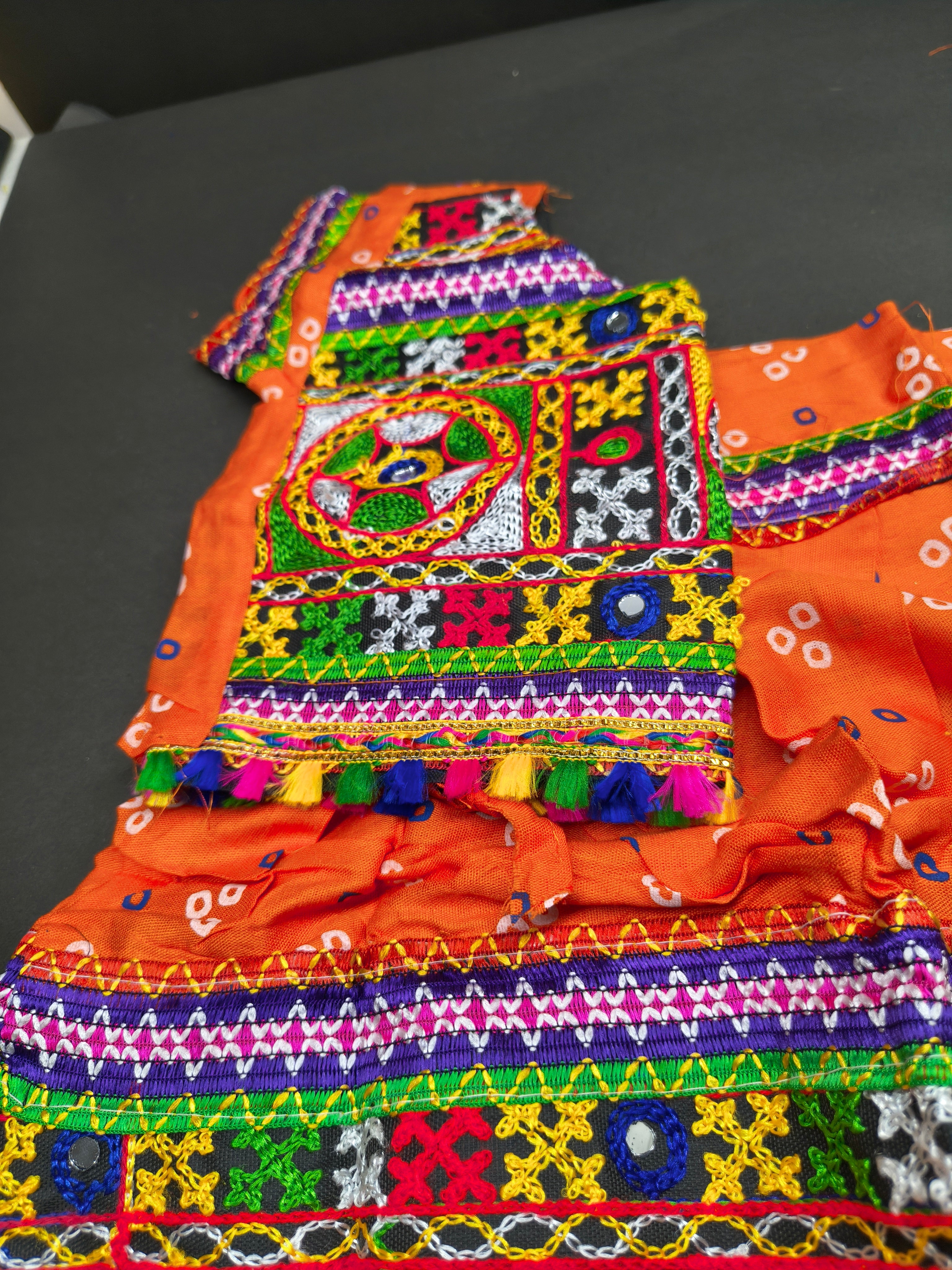 Kutchi Embroidered Garba Night Dress